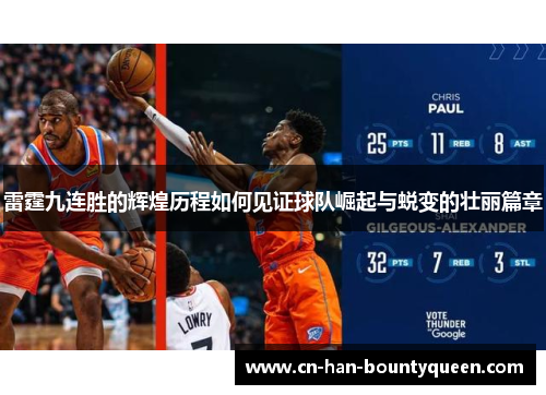 雷霆九连胜的辉煌历程如何见证球队崛起与蜕变的壮丽篇章